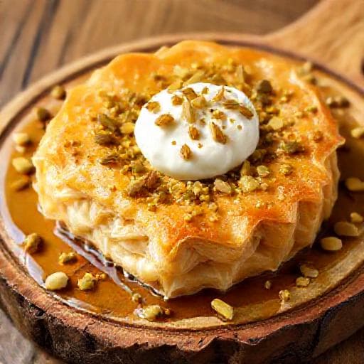 Kaymaklı Hayrabolu Tatlısı (Bölgesel Dokunuş)