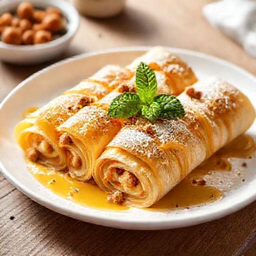 Kardelen Tatlısı Ruloları (Kremalı)