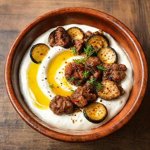 Yoğurtlu Kabak Kebabı