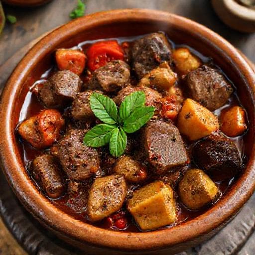Baharatlı Etli Güveç (Kuzu Etli)