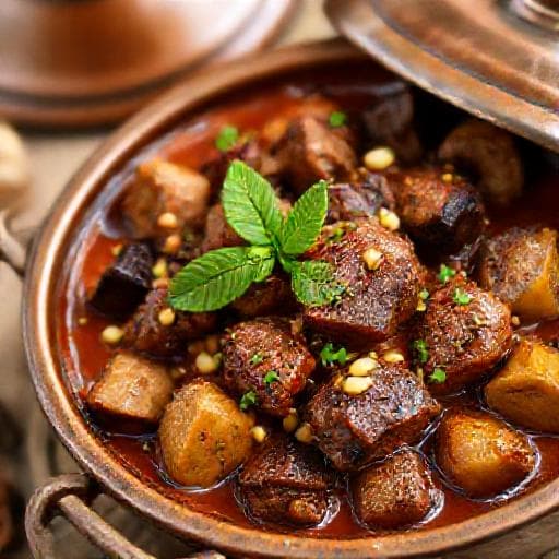 Fıstıklı ve Patlıcanlı Çiftlik Kebabı (Adana Yöresi Esintisi)