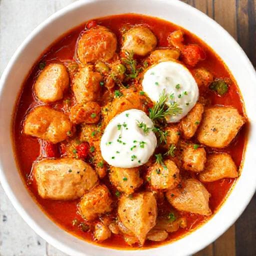 Hızlı Macar Kebabı (Tavuklu)