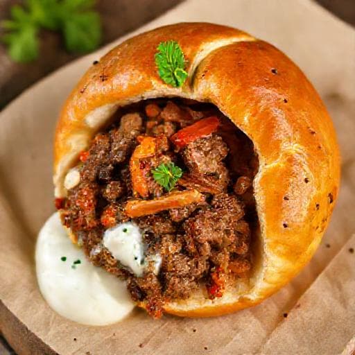 Baharatlı ve Yoğurtlu Simit Kebabı