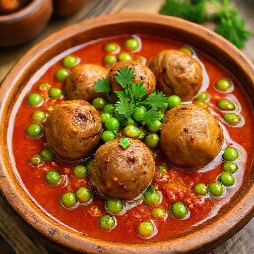 Klasik Köfteli Bezelye Yemeği