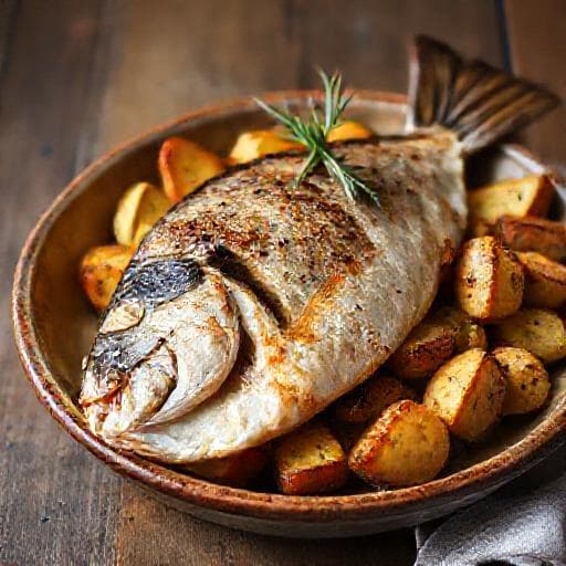 Klasična pečena orada s krumpirom