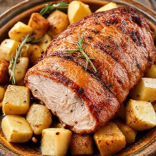 Klasična pečena svinjetina s krumpirom