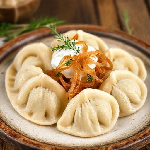 Класичні вареники з картоплею та цибулею