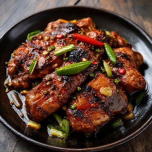 Bebek Bakar Bumbu Rujak Cabe Ijo