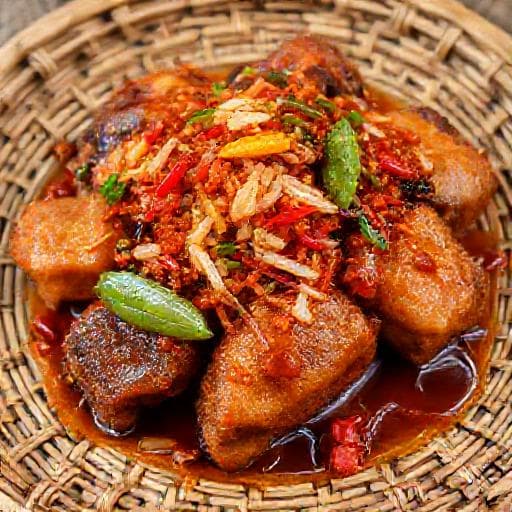Buntut Goreng Sambal Matah