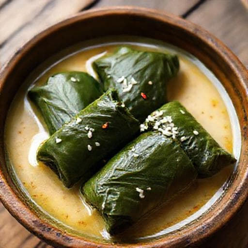 Buntil Daun Singkong Tradisional