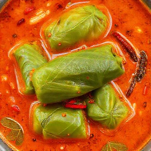 Buntil Daun Singkong Kuah Pedas
