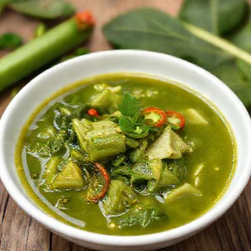 Daun Ubi Tumbuk Sederhana