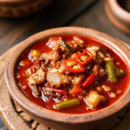 Sambal Cumi Asin Petai