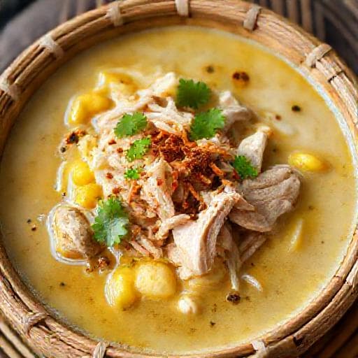 Jagung Bose Ayam Suwir