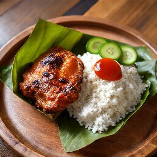Nasi Bekepor Ayam Bakar