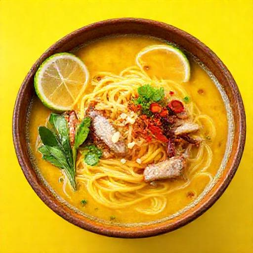 Mie Cakalang Kuah Kuning Khas Manado
