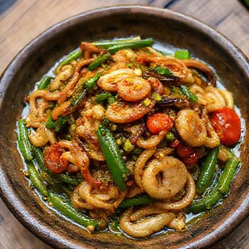 Cumi Asin Cabe Ijo Tradisional
