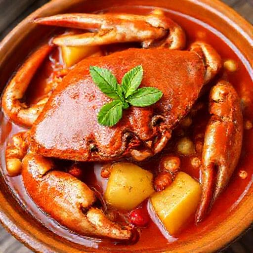 Kepiting Saus Padang Pedas Manis dengan Nanas