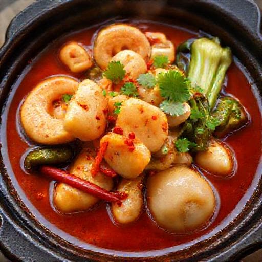 Sapo Tahu Seafood Pedas ala Sichuan