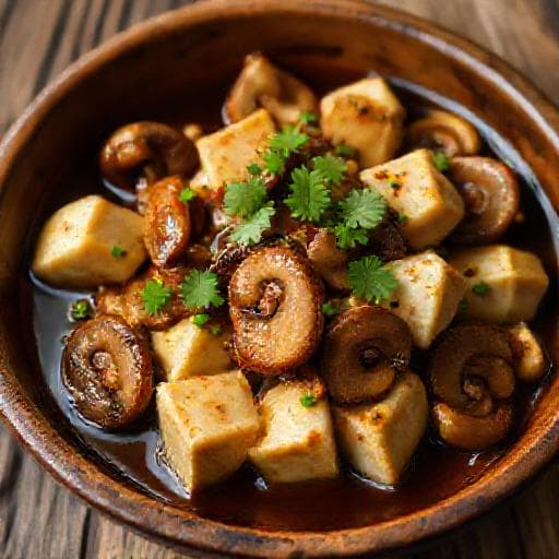Angsio Tahu Jamur Tiram