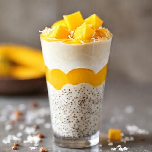 Puding Chia Mangga Kelapa