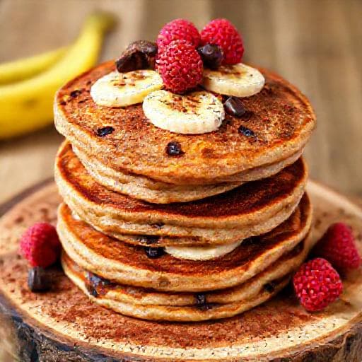 Pancake Protein Pisang Cokelat
