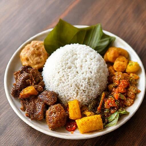 Nasi Jamblang Khas Cirebon Tradisional