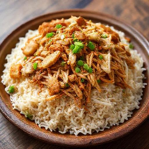 Nasi Lengko Ayam Suwir Cirebon