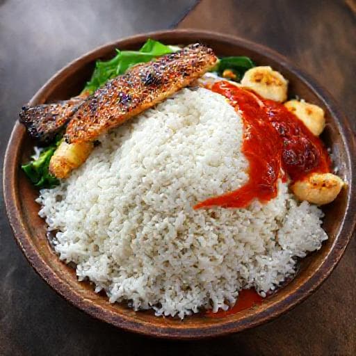 Nasi Tempong Ikan Bakar