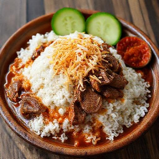Nasi Cawuk Pindang Sapi Banyuwangi