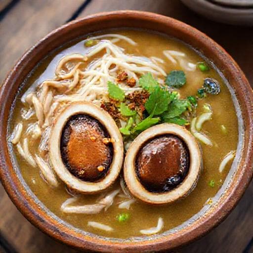 Soto Ayam Kemiri Pati dengan Telur Pindang