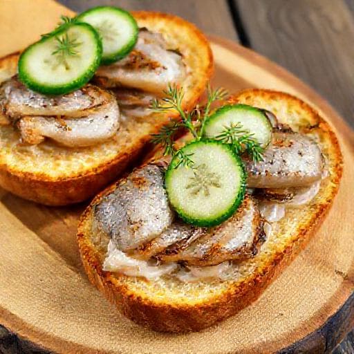 Классические бутерброды со шпротами