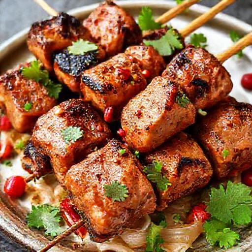 Шашлык из свинины по-грузински (мцвади)