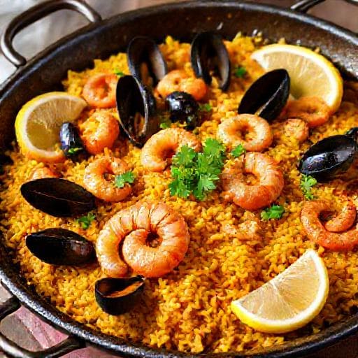 Классическая Паэлья с Морепродуктами