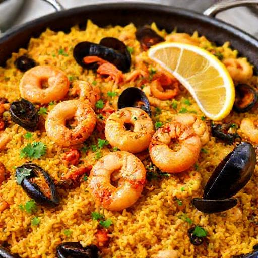 Быстрая Паэлья с Морепродуктами на скорую руку