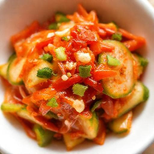 Быстрое Кимчи из Огурцов (Oi Kimchi)