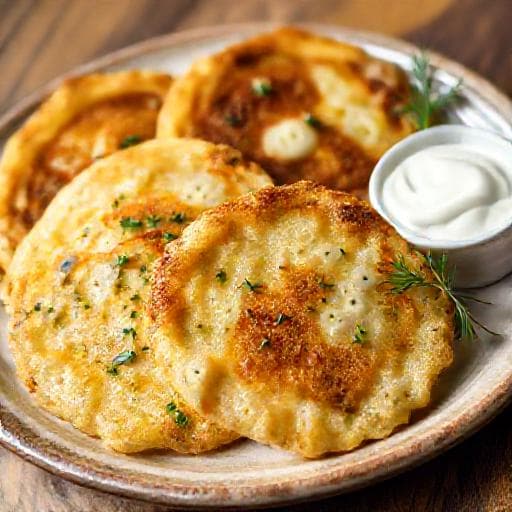 Драники с сыром и зеленью (Украинский вариант)