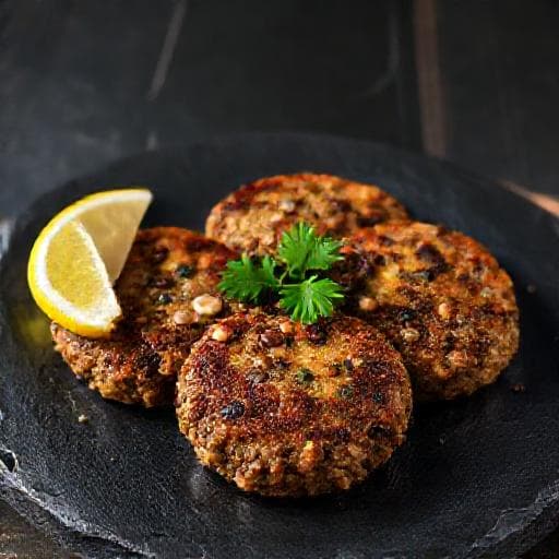 Чечевичные котлеты с грибами и грецкими орехами