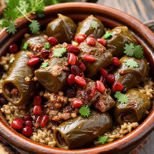 Долма по-армянски с бараниной и сухофруктами