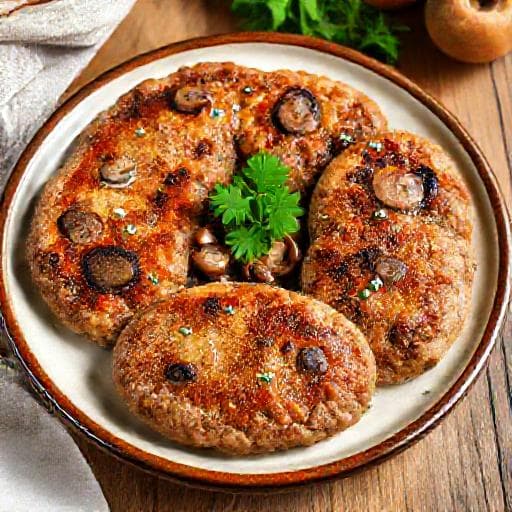 Котлеты домашние с грибами