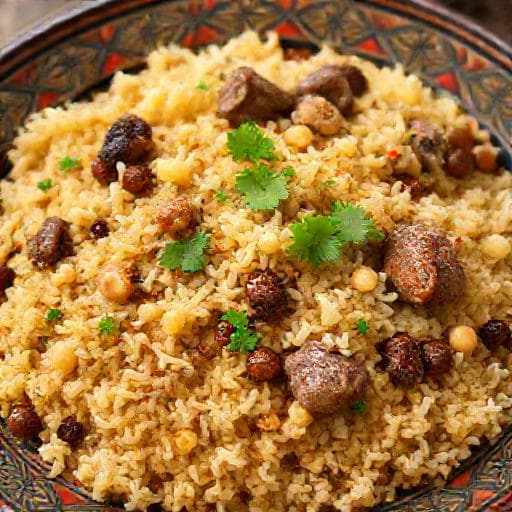 Плов "Ферганский" с Нутом и Изюмом