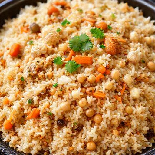 Плов с Курицей и Нутом (Ферганский стиль)