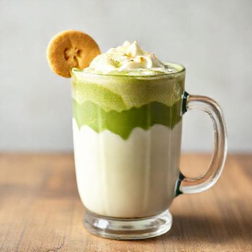 Classic Banana Pudding Matcha Latte
