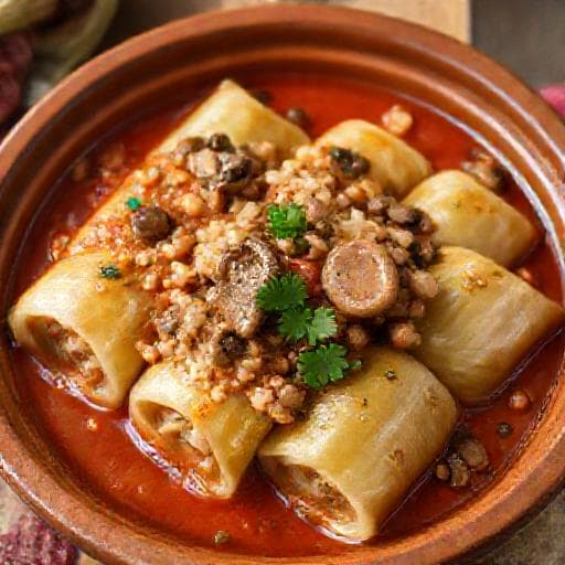 Ukrainian Stuffed Cabbage Rolls (Holubtsi) with Mushroom Filling
