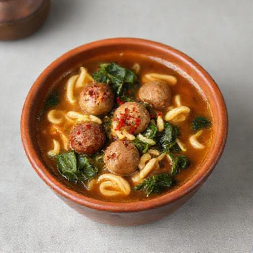 Neapolitan Wedding Soup with Sausage and Greens