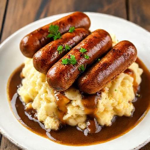 Classic Bangers and Mash