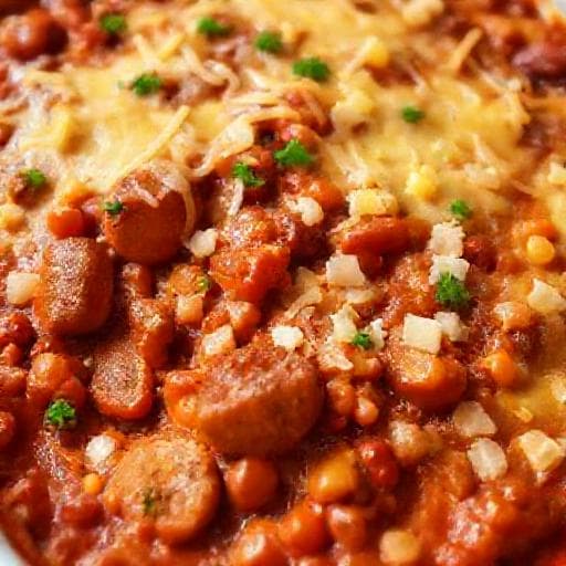 Quick Sausage and Bean Casserole