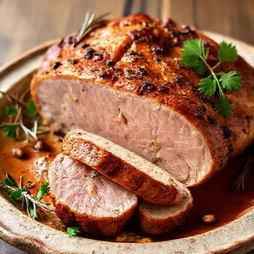 Classic Roasted Pork Tenderloin with Herbs