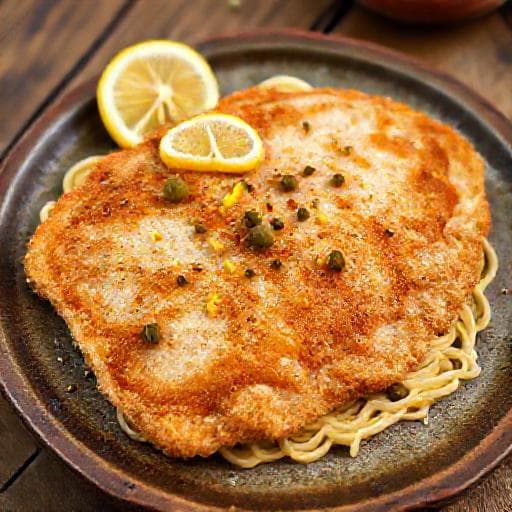 Pork Schnitzel with Lemon and Capers