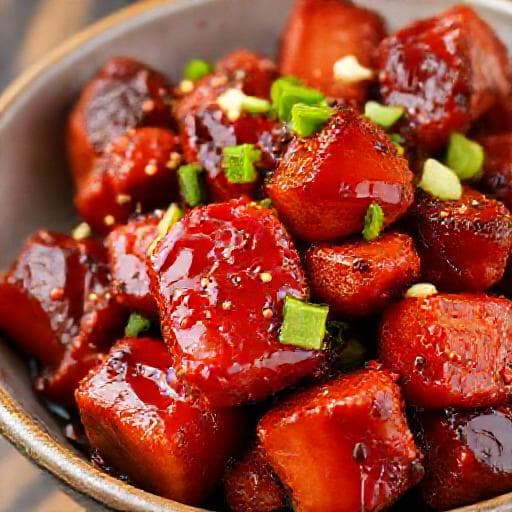 Spicy Gochujang Pork Belly Burnt Ends